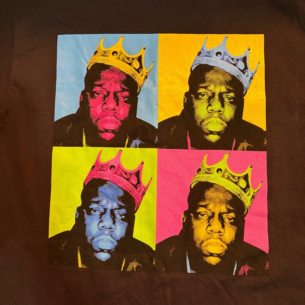 Notorious B.I.G. Crown Pop Art T-Shirt – Medium - Picture 5 of 7